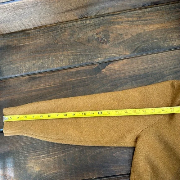 Madewell Men's Polo Sweater in Camel Brown - Picture 13 of 15